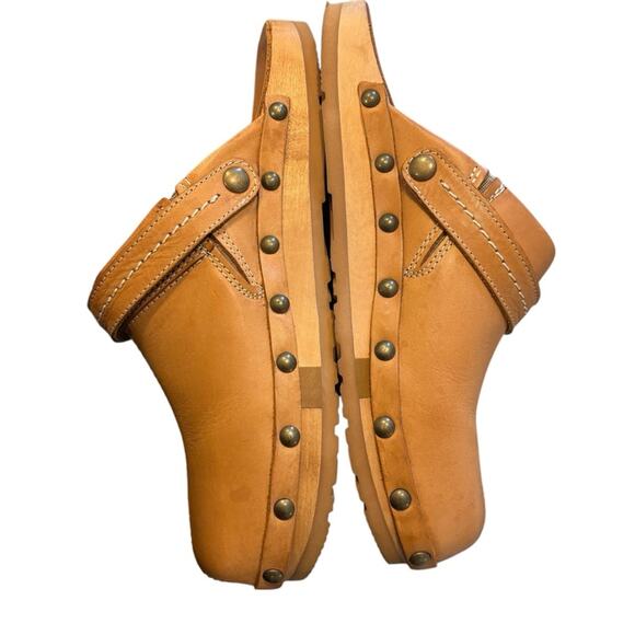 KALSØ Earth Shoe Tan Leather Shanti Clog, Women’s size 7, EU Size 37.5 - Picture 8 of 11